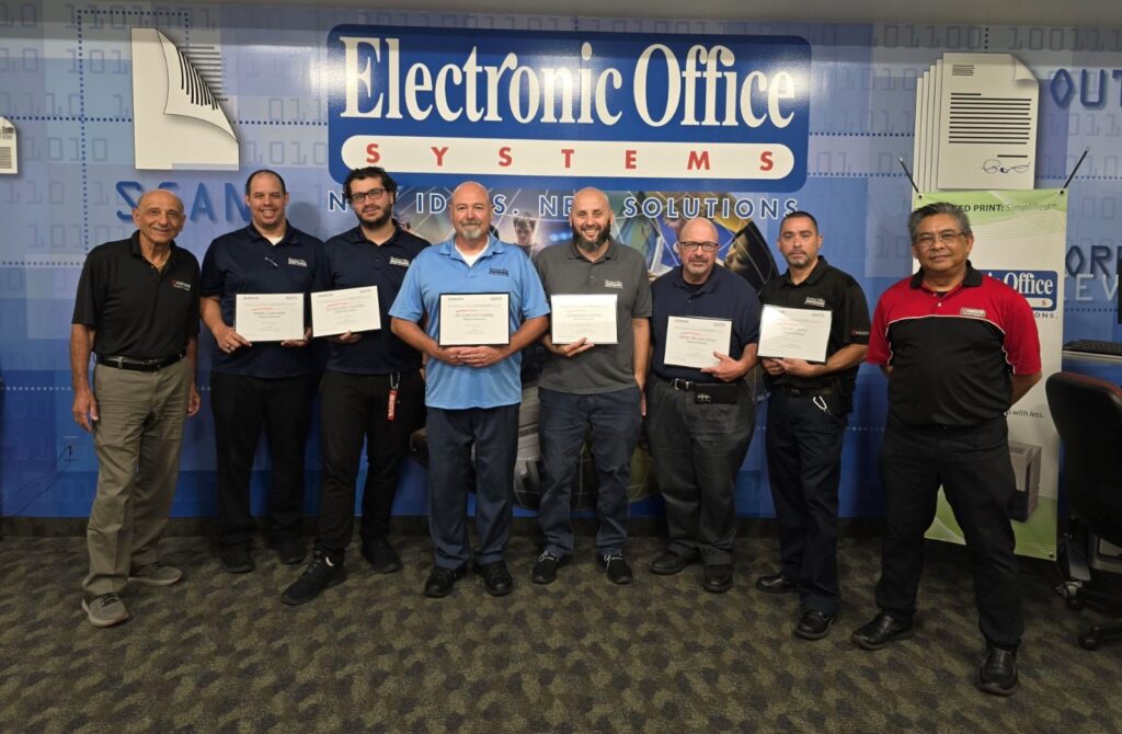 Several of our Service Techs receive the Kyocera Master Technician Award!